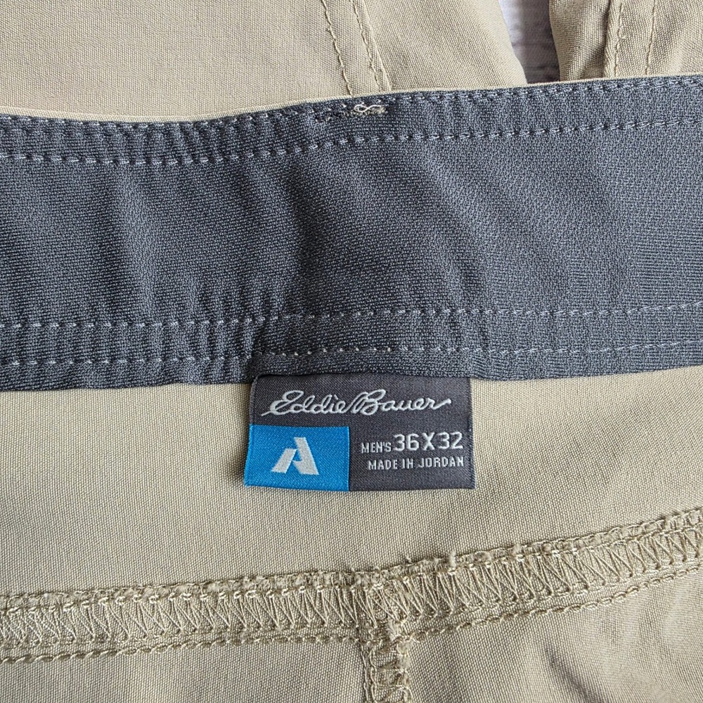 Eddie Bauer First Ascent Guide Pro Pants Mens 36x32 Tan Hiking Outdoor 11051063 - Picture 5 of 12